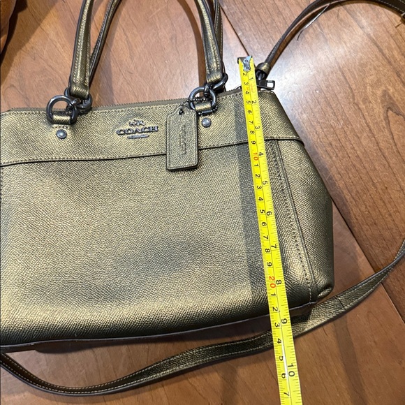 Coach Metallic Gold Satchel Bag - Picture 9 of 9